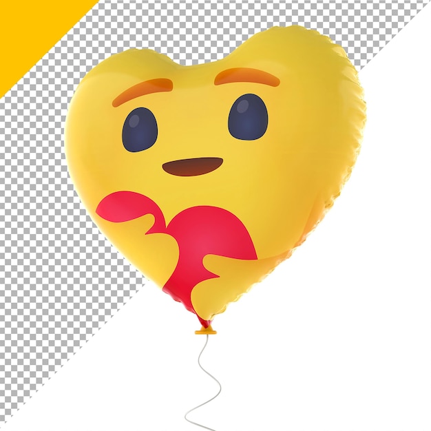 Emoji Serce Balony Renderowanie 3d