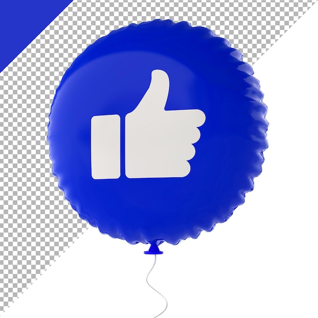 emoji zoals ballonnen 3d render