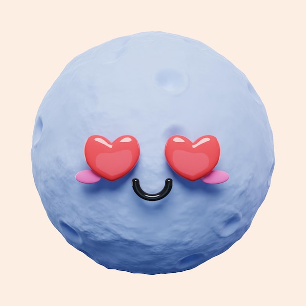 PSD emoticon sets 1 księżyc miłości