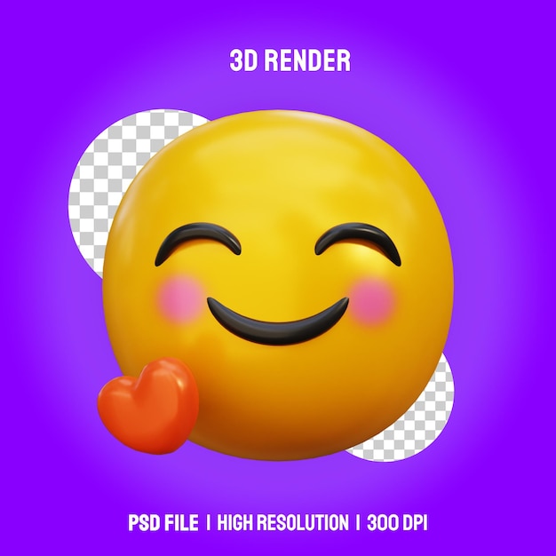 Emotikony Renderowania 3d