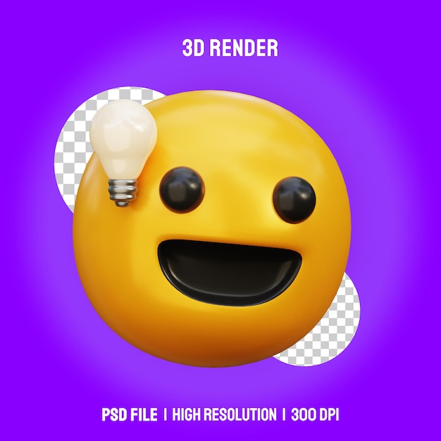 Emotikony Renderowania 3d