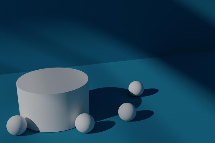 PSD пустой 3d рендеринг подиума для фона стенда продукта