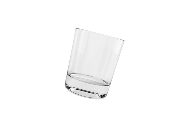 PSD Пустое и чистое стекло виски прозрачный фон