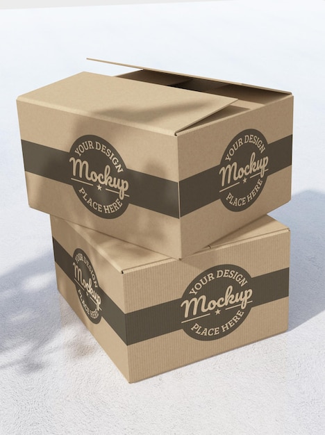 Empty box mockup design