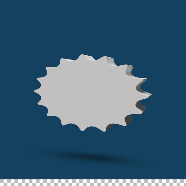 empty chat bubbles or empty speech bubble on transparent background 3d rendering illustration