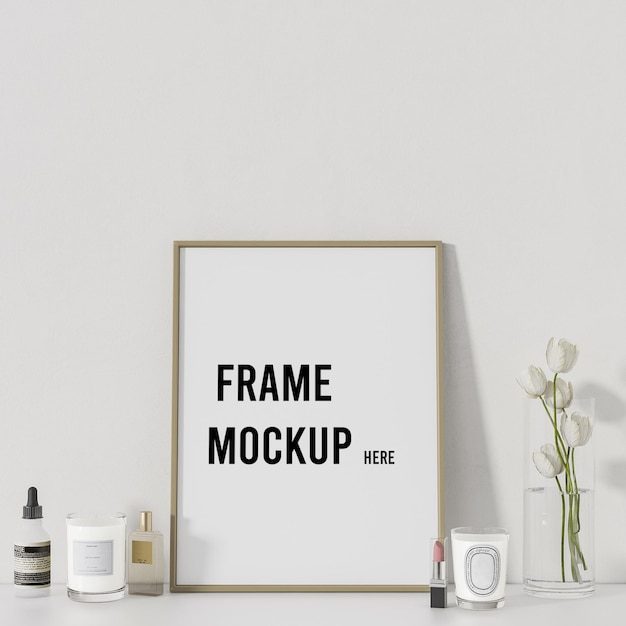 Empty frame mockup for your artwork or pictures