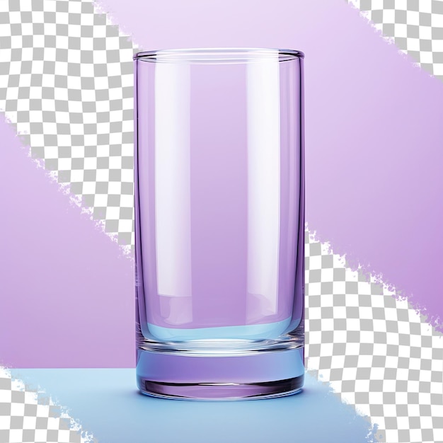 PSD empty glass in close up view