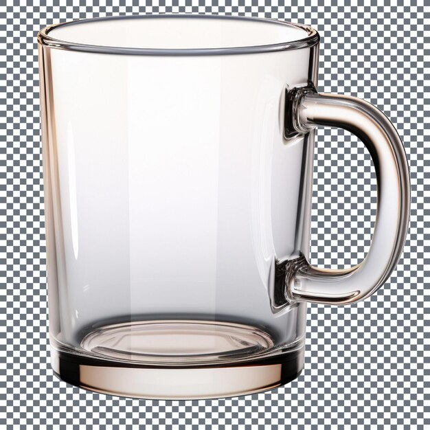 PSD empty glass cup