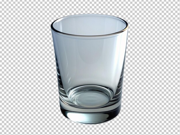 PSD empty glass of water