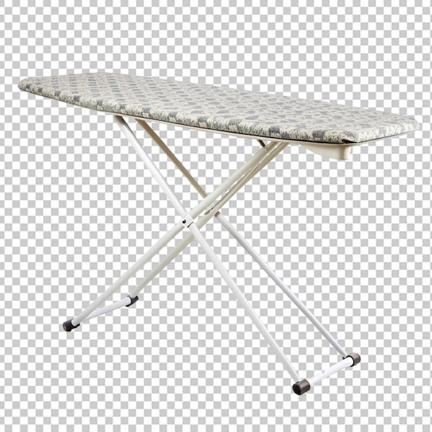 PSD empty ironing board isolated on a transparent background