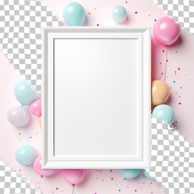 PSD empty picture frame transparent background