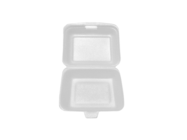 PSD empty styrofoam box transparent background