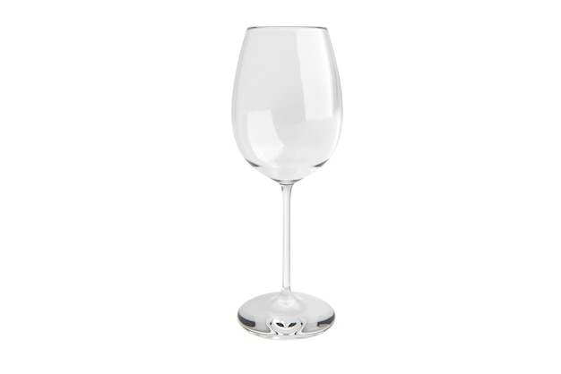 PSD empty wine glass transparent background