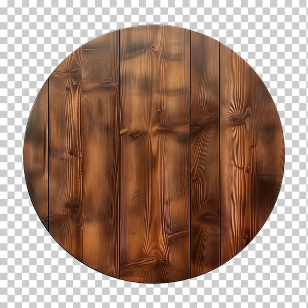 PSD empty wood plate isolated on transparent background png psd