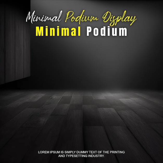 en elegant minimaal podium voor product presentatie podium display mockup voor show product presentatie