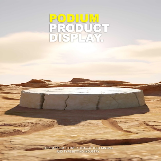 en natuurlijke podium product display elegante podium scène mockup voor show product presentatie