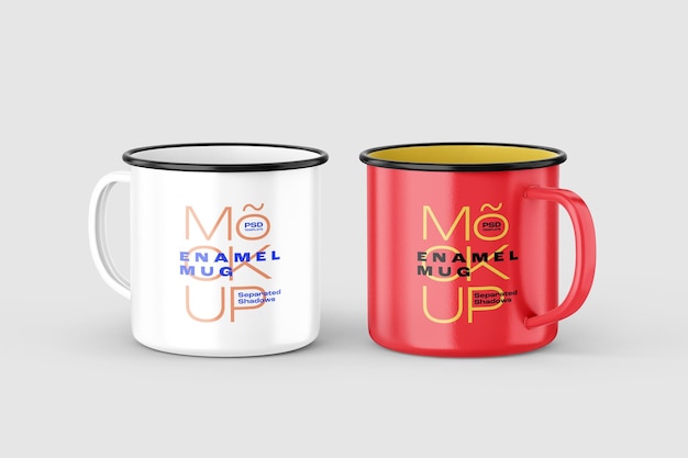 PSD smalto mug mockup