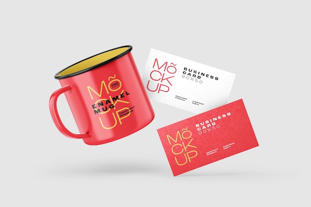 PSD smalto mug mockup