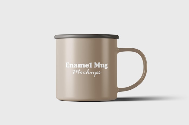 Enamel mug mockup