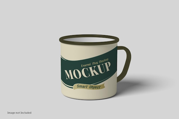 Mockup di tazza smaltata