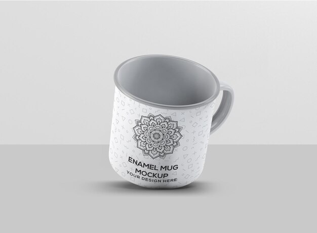 Enamel mug mockup