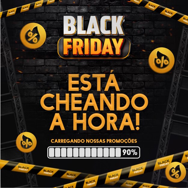 Premium PSD Encarte de ofertas black friday black friday offers insert