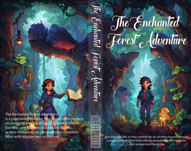 Enchanted adventures captivating cover for children's book set