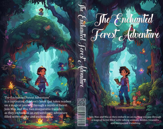 Enchanted adventures captivating cover for children's book set