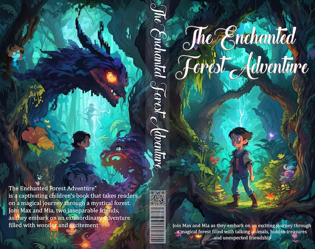 Enchanted adventures captivating cover for children's book set