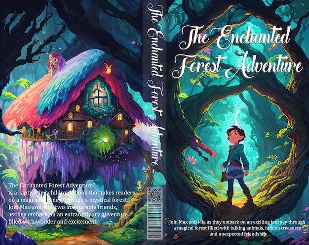 Enchanted adventures captivating cover for children's book set