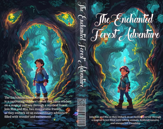 Enchanted adventures captivating cover for children's book set