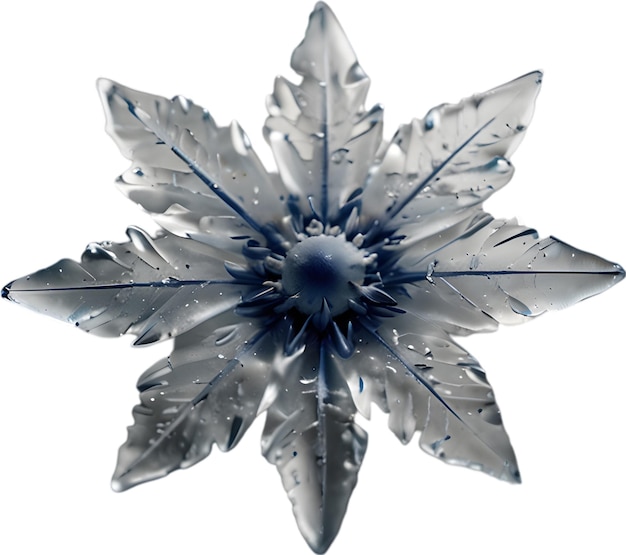 PSD enchanted frost flower clipart