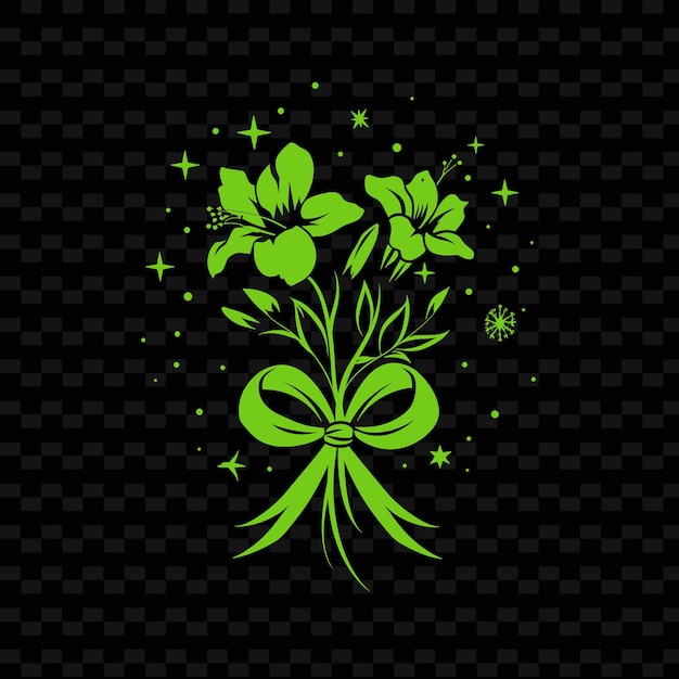 PSD incantevole logo dell'emblema di freesia con sparkl creative vector design of nature collection