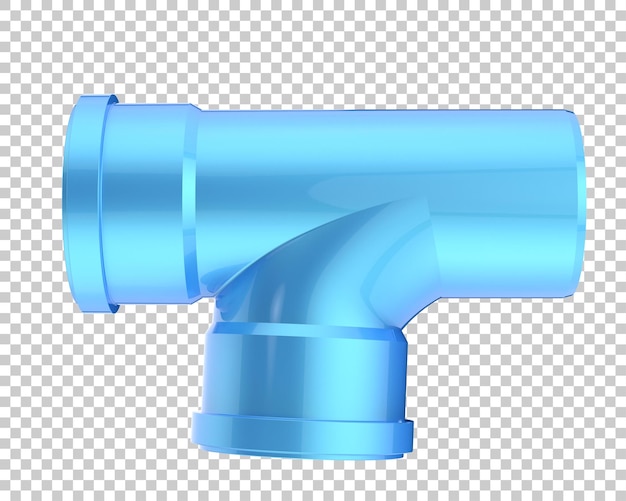 PSD end pipe isolated on transparent background 3d rendering illustration