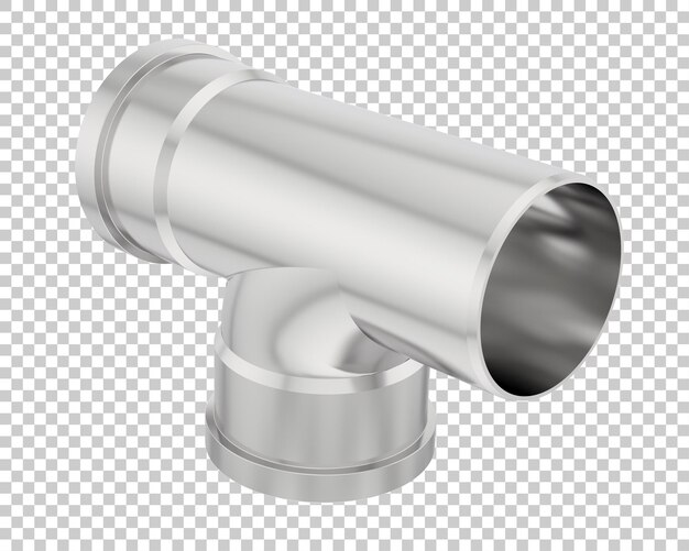 PSD end pipe isolated on transparent background 3d rendering illustration