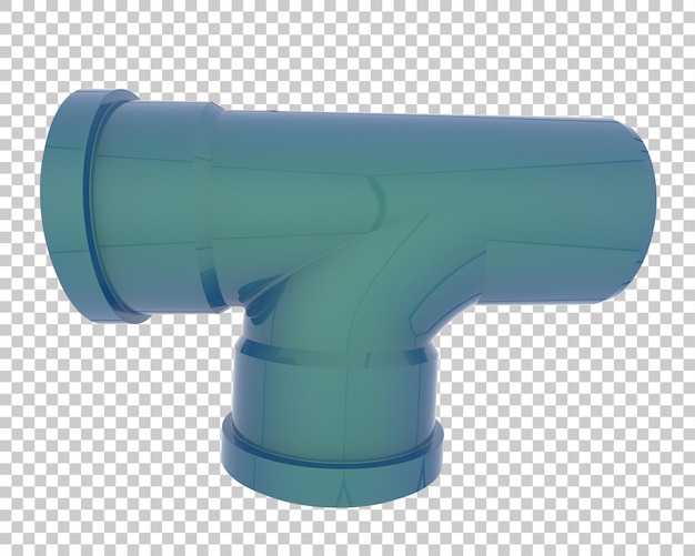 PSD end pipe isolated on transparent background 3d rendering illustration