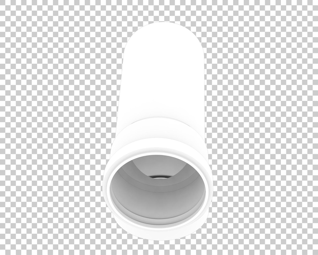 PSD end pipe isolated on transparent background 3d rendering illustration