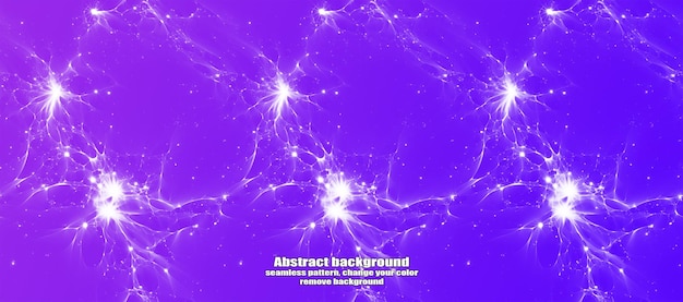 endless seamless lightning and star abstraction with isolated texture colorful background