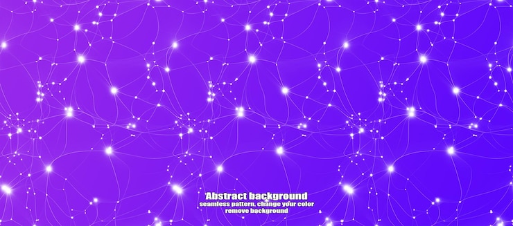 PSD endless seamless lightning and star abstraction with isolated texture colorful background