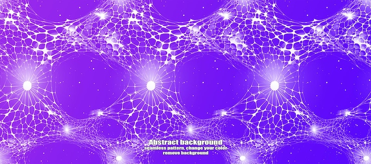 PSD endless seamless lightning and star abstraction with isolated texture colorful background