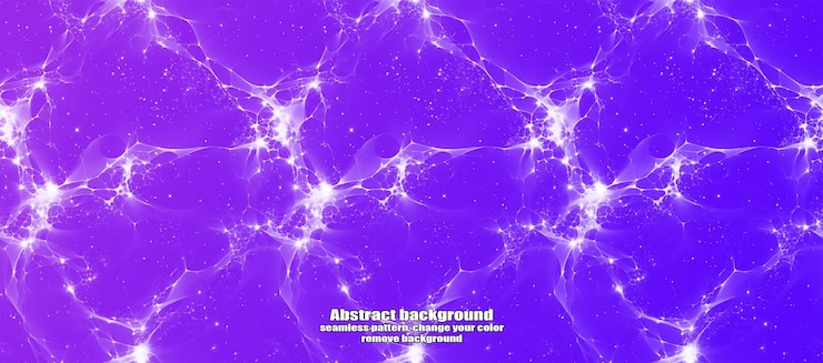 PSD endless seamless lightning and star abstraction with isolated texture colorful background
