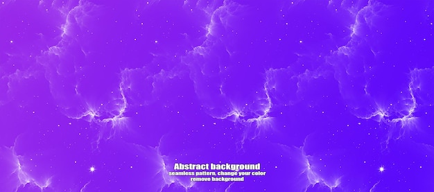 PSD endless seamless lightning and star abstraction with isolated texture colorful background