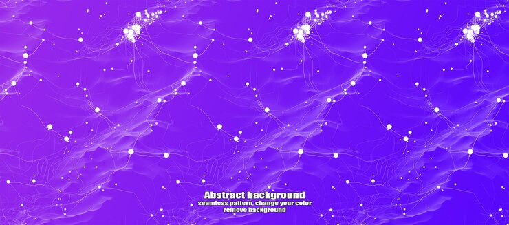 PSD endless seamless lightning and star abstraction with isolated texture colorful background