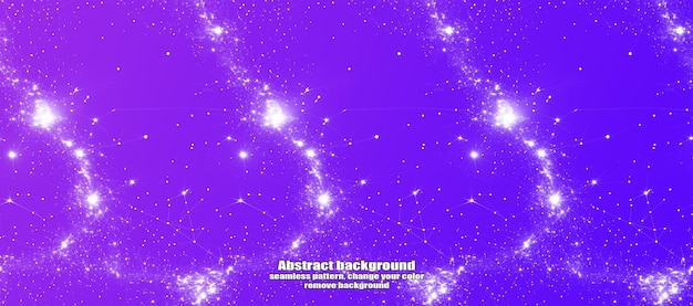 Endless Seamless lightning and star abstraction with Isolated Texture Colorful Background