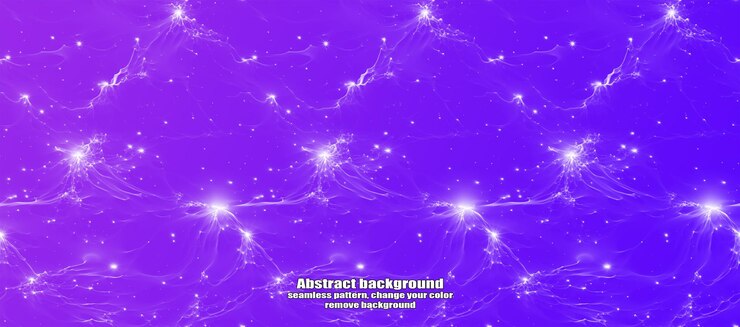 PSD endless seamless lightning and star abstraction with isolated texture colorful background