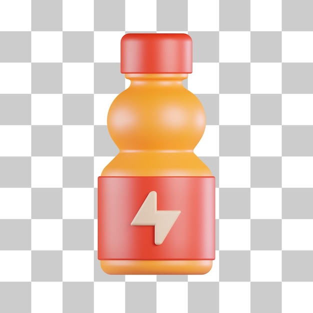 PSD energiedrank 3d pictogram