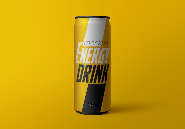 Energy Drink Can Mockup