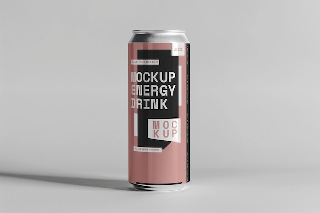 Energy drink mockup design