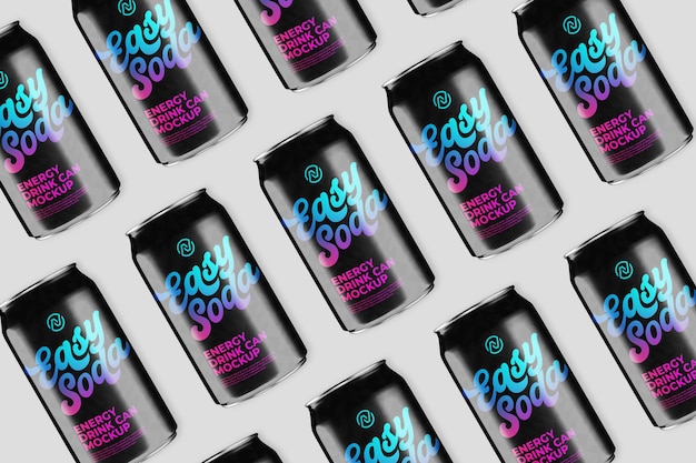 PSD energy drink  mockup