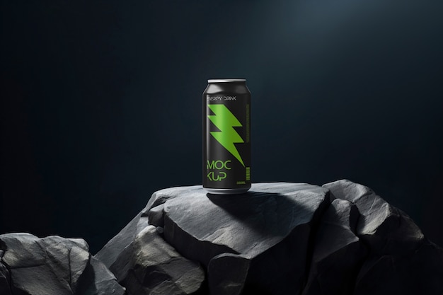 PSD energy drink mockup